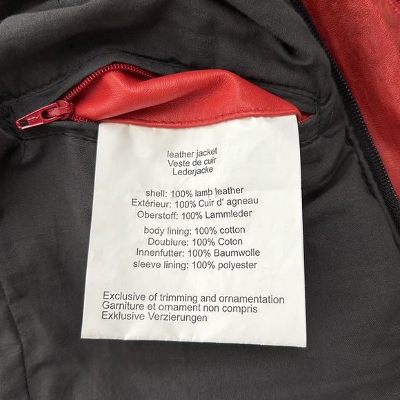 Mauritius leather lambskin jacket sz 6 - Picture 8 of 8